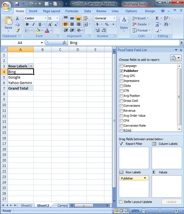 Advanced Ppc Excel Tips How To Do Pivot Tables And Vlookups