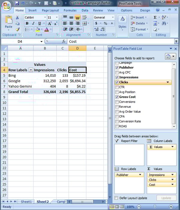 Advanced Ppc Excel Tips How To Do Pivot Tables And Vlookups