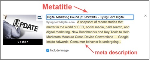 Edit Your Meta Title and Meta Description