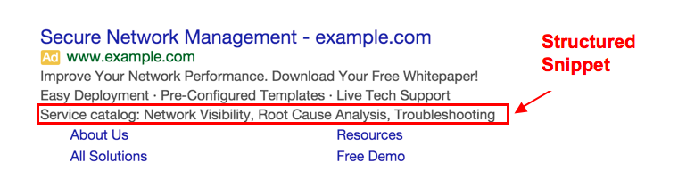 Google Releases New Ad Extension: Structured Snippets