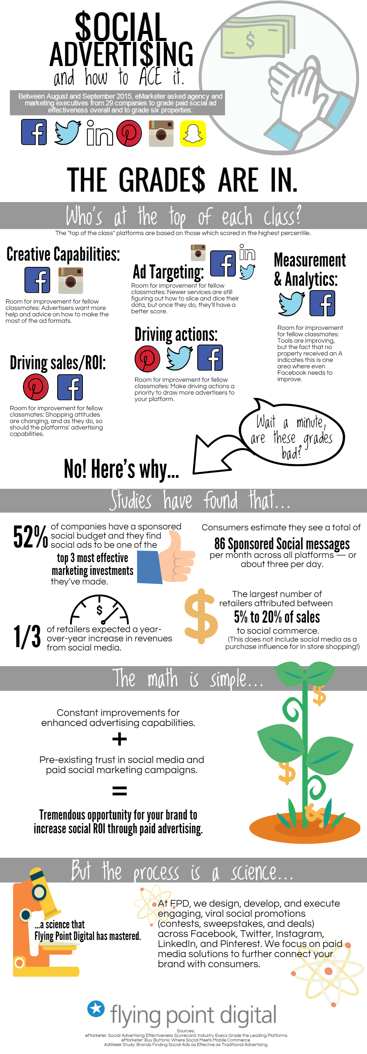 Social ROI Advertising Infographic