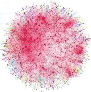 big data representation of co-authorship network of 8500 doctors and scientists publishing on hepatitis C virus between 2008 and 2012