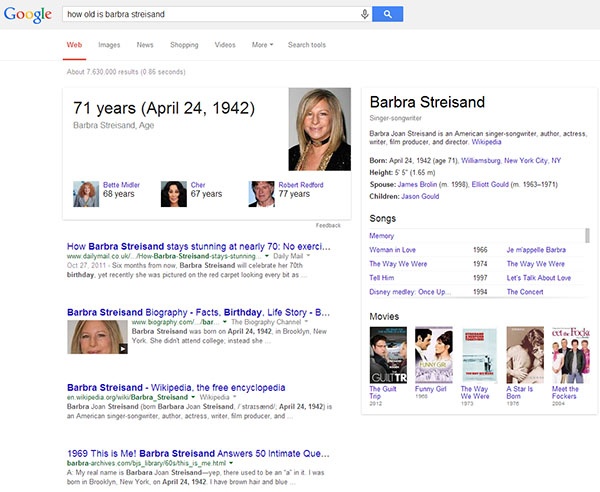 google knowledge graph